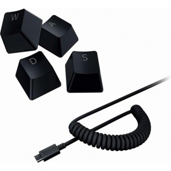 Колпачки и кабель клавиатуры RAZER PBT Keycap + Coiled Cable Upgrade Set, Classic Black (US/UK)